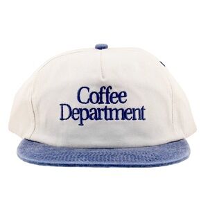▪️INTELLIGENTSIA▪️Coffee Department Cap in White and Blue